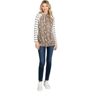 Snakeskin Hoodie by Cream N Sugar